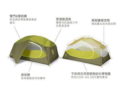 NEMO - Aurora 3P Tent & Footprint 3人帳篷 (連營底墊)